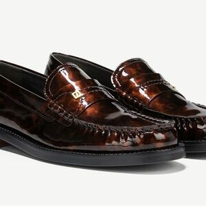 Franco Sarto Loafers in Tortoise Patent Leather